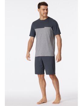 Schiesser Pyjama Short charcoal 181167 50/M