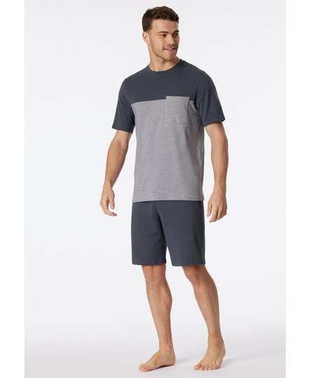 Schiesser Pyjama Short charcoal 181167 50/M