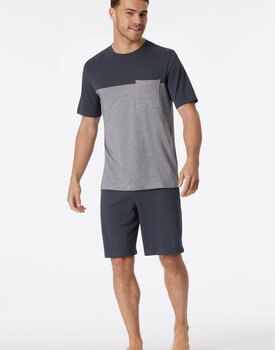 Schiesser Pyjama Short charcoal 181167 50/M