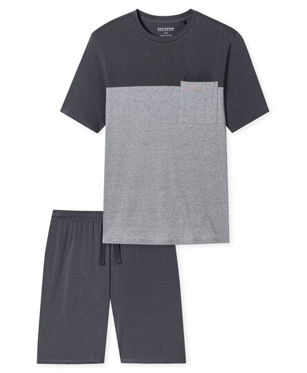 Schiesser Pyjama Short charcoal 181167 50/M
