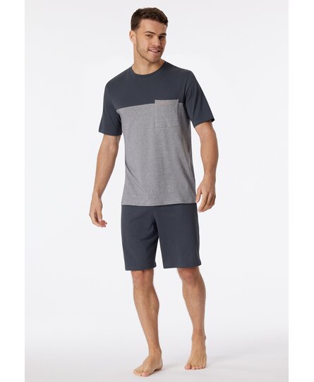 Schiesser Pyjama Short charcoal 181167 52/L