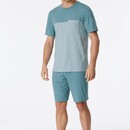 Schiesser Schiesser Pyjama Short bluegrey 181167 48/S