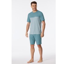 Schiesser Pyjama Short bluegrey 181167 48/S