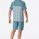 Schiesser Schiesser Pyjama Short bluegrey 181167 48/S