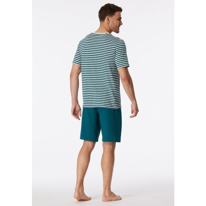 Schiesser Pyjama Short jeans 181165 48/S Schiesser Pyjama Short jeans 181165 48/S