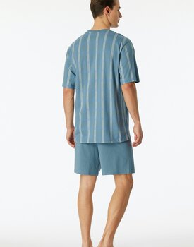 Schiesser Pyjama Short bluegrey 181161 58/3XL