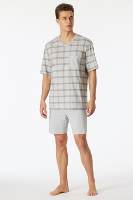 Schiesser Pyjama Short grey melange 181161 50/M