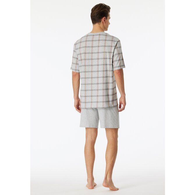 Schiesser Pyjama Short grey melange 181161 50/M Schiesser Pyjama Short grey melange 181161 50/M