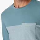 Schiesser Schiesser Pyjama Long bluegrey 181170 56/XXL