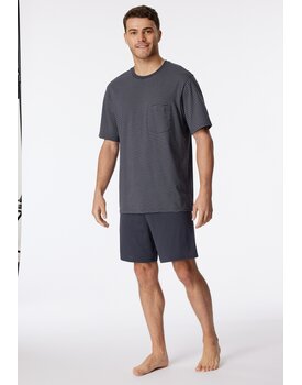 Schiesser Pyjama Short charcoal 181155 52/L