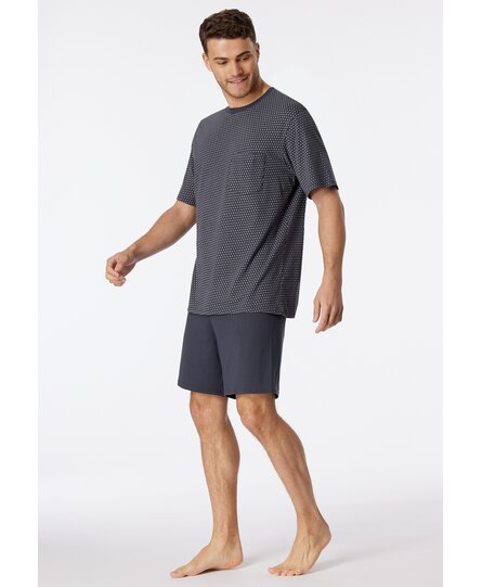 Schiesser Pyjama Short charcoal 181155 52/L