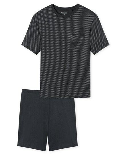 Schiesser Pyjama Short charcoal 181155 52/L