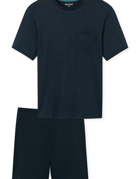 Schiesser Pyjama Short nightblue 181155 50/M