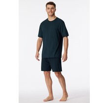 Schiesser Pyjama Short nightblue 181155 48/S