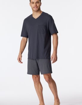 Schiesser Pyjama Short charcoal 181153 54/XL