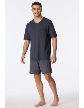 Schiesser Pyjama Short charcoal 181153 52/L