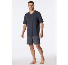 Schiesser Pyjama Short charcoal 181153 58/3XL