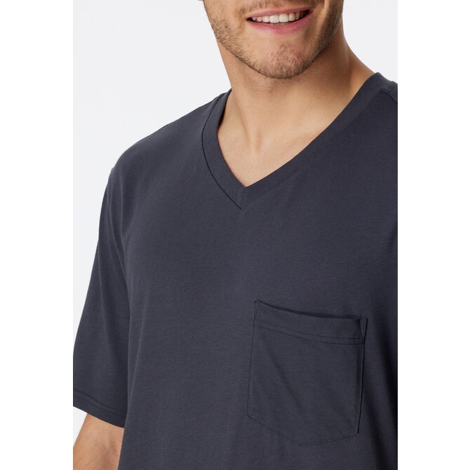 Schiesser Pyjama Short charcoal 181153 58/3XL Schiesser Pyjama Short charcoal 181153 58/3XL