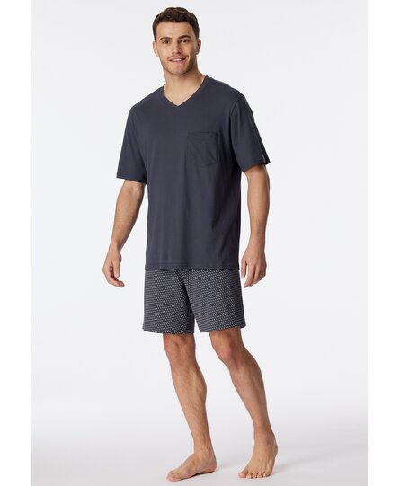 Schiesser Pyjama Short charcoal 181153 50/M