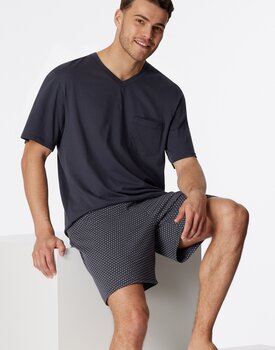 Schiesser Pyjama Short charcoal 181153 50/M