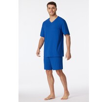 Schiesser Pyjama Short indigo blue 181153 52/L