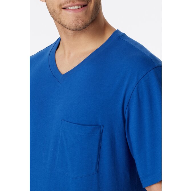 Schiesser Pyjama Short indigo blue 181153 52/L