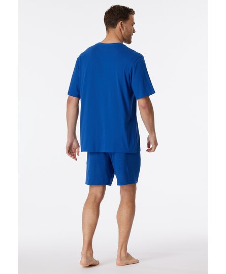 Schiesser Pyjama Short indigo blue 181153 54/XL