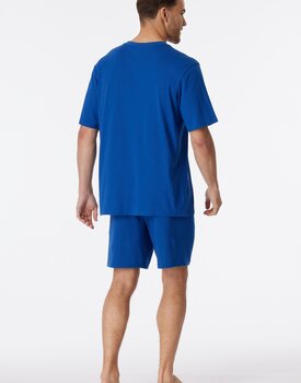Schiesser Pyjama Short indigo blue 181153 56/XXL