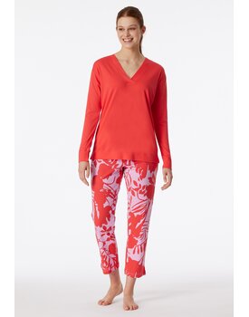 Schiesser Pyjama Long red 181246 40/L