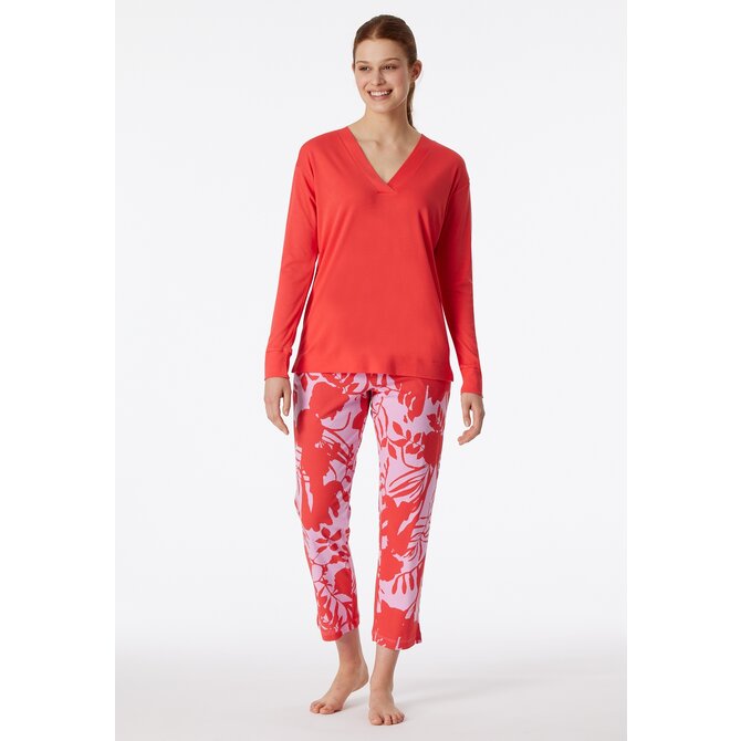 Schiesser Pyjama Long red 181246 40/L