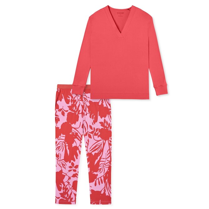 Schiesser Pyjama Long red 181246 44/XXL Schiesser Pyjama Long red 181246 44/XXL