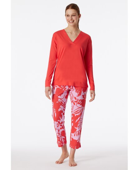 Schiesser Pyjama Long red 181246 38/M