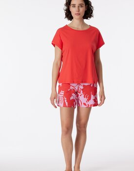 Schiesser Pyjama Short red 181245 46/3XL