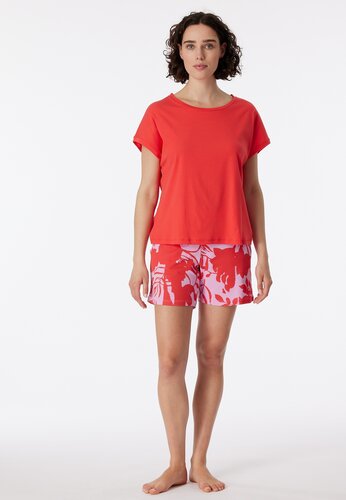 Schiesser Schiesser Pyjama Short red 181245 38/M