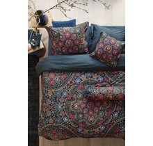 Pip Studio Il Ricamo Dekbedovertrek  Donkerblauw 240x200/220 cm