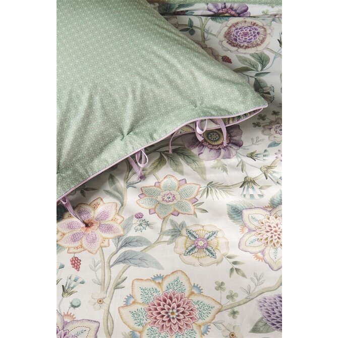 Pip Studio Dekbedovertrek Viva Las Flores White 140x200/220 cm