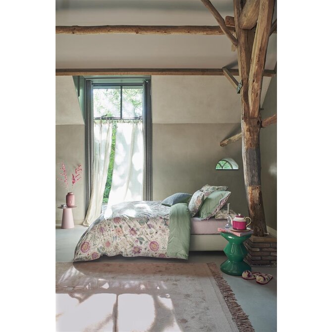 Pip Studio Dekbedovertrek Viva Las Flores White 240x200/220 cm