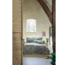 Pip Studio Dekbedovertrek Viva Las Flores Green 240x200/220 cm