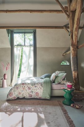 Pip Studio Dekbedovertrek Viva Las Flores White 200x200/220 cm