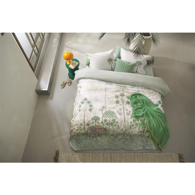 Pip Studio Dekbedovertrek Panoramico Off-white 240x200/220 cm