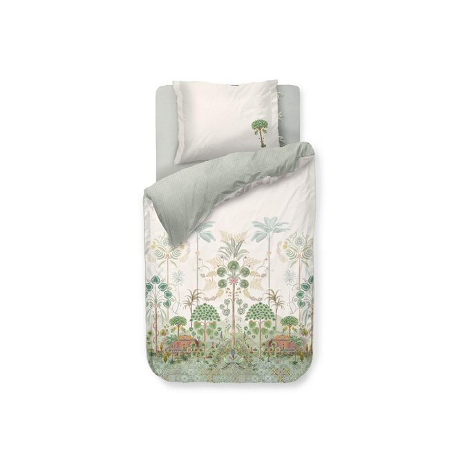 Pip Studio Dekbedovertrek Panoramico Off-white 140x200/220 cm