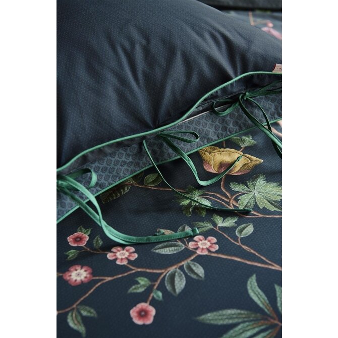 Pip Studio Il Paradiso Dekbedovertrek  Donkerblauw 260x200/220 cm Pip Studio Il Paradiso Dekbedovertrek  Donkerblauw 260x200/220 cm
