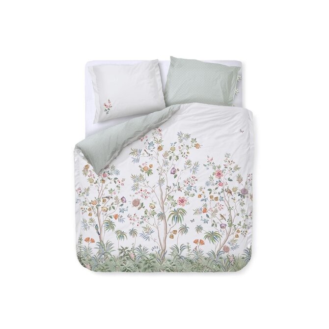 Pip Studio Il Paradiso Dekbedovertrek  Wit 260x200/220 cm Pip Studio Il Paradiso Dekbedovertrek  Wit 260x200/220 cm
