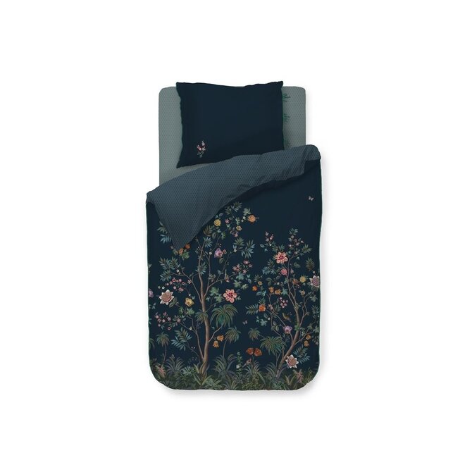 Pip Studio Il Paradiso Dekbedovertrek  Donkerblauw 140x200/220 cm Pip Studio Il Paradiso Dekbedovertrek  Donkerblauw 140x200/220 cm