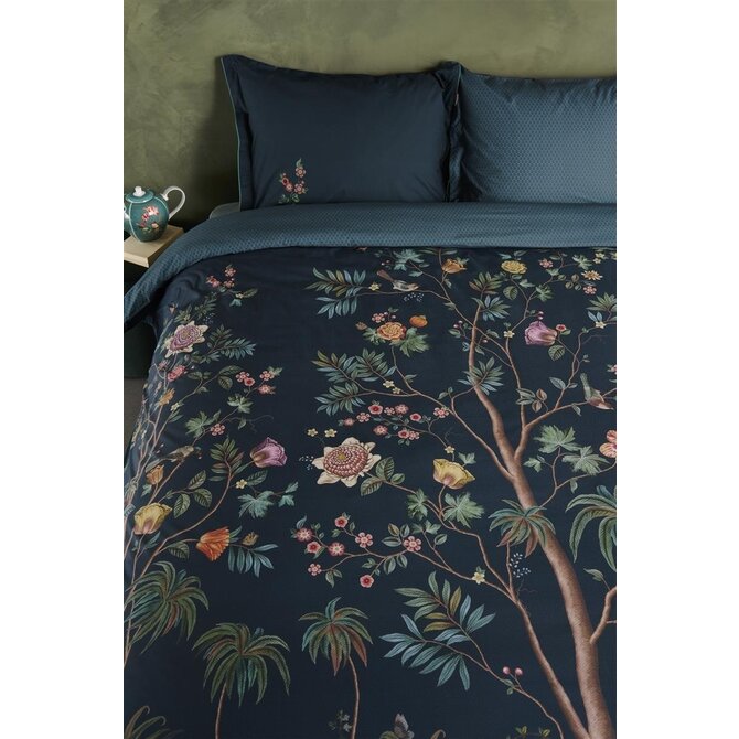 Pip Studio Il Paradiso Dekbedovertrek  Donkerblauw 240x200/220 cm