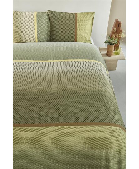 Kardol by Beddinghouse  Dekbedovertrek Alluring Olive Green 260x200/220 cm