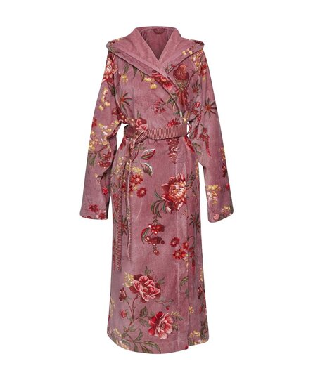 Pip Studio Secret Garden Bathrobe Mauve S