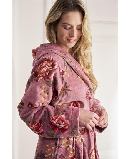 Pip Studio Secret Garden Bathrobe Mauve S