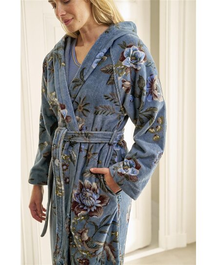 Pip Studio Secret Garden Bathrobe Blue M