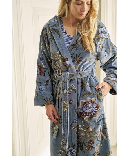 Pip Studio Secret Garden Bathrobe Blue M